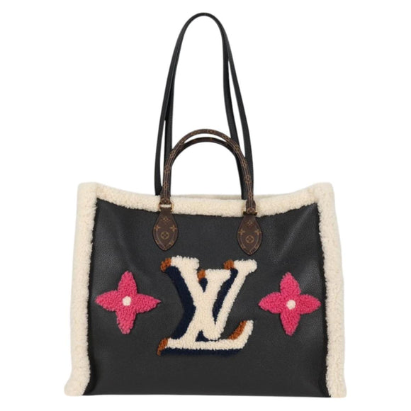LOUIS VUITTON Monogram Shearing On The Go GM Tote Bag M56958 LV Auth 124652S