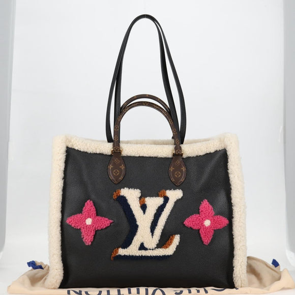 LOUIS VUITTON Monogram Shearing On The Go GM Tote Bag M56958 LV Auth 124652SM