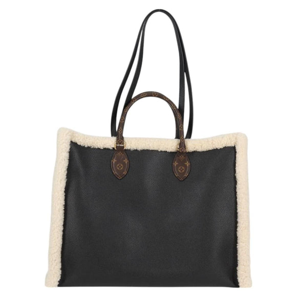 LOUIS VUITTON Monogram Shearing On The Go GM Tote Bag M56958 LV Auth 124652S