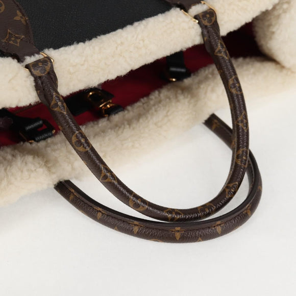 LOUIS VUITTON Monogram Shearing On The Go GM Tote Bag M56958 LV Auth 124652S