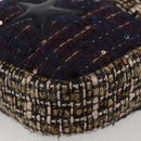 CHANEL Chain Shoulder Bag Tweed Black CC Auth 124656AM-15