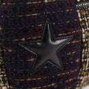 CHANEL Chain Shoulder Bag Tweed Black CC Auth 124656AM-20