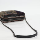 CHANEL Chain Shoulder Bag Tweed Black CC Auth 124656AM-7
