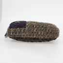 CHANEL Chain Shoulder Bag Tweed Black CC Auth 124656AM-5