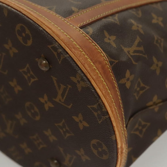 LOUIS VUITTON Monogram Bucket GM Shoulder Bag M42236 LV Auth 124661