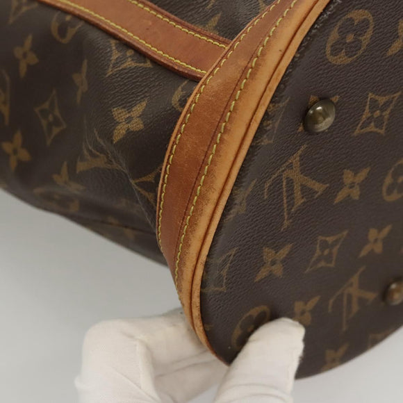 LOUIS VUITTON Monogram Bucket GM Shoulder Bag M42236 LV Auth 124661