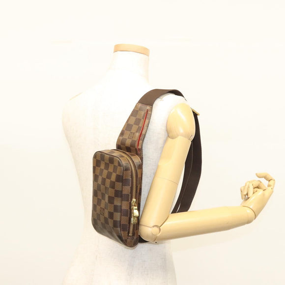 LOUIS VUITTON Damier Ebene Geronimos Shoulder Bag N51994 LV Auth 124677