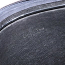 Christian Dior Trotter Canvas Shoulder Bag Black Gold Auth 124679-11