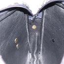 Christian Dior Trotter Canvas Shoulder Bag Black Gold Auth 124679-18