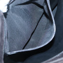 BALLY Hand Bag Leather Black Gold Auth 124686-21