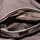 FENDI Zucca Canvas Hand Bag Brown Black gold Auth 124687-12