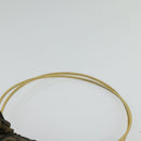 FENDI Zucca Canvas Hand Bag Brown Black gold Auth 124687-8