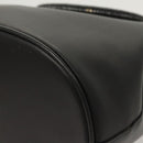 Salvatore Ferragamo Hand Bag Leather Black Gold Auth 124688-16