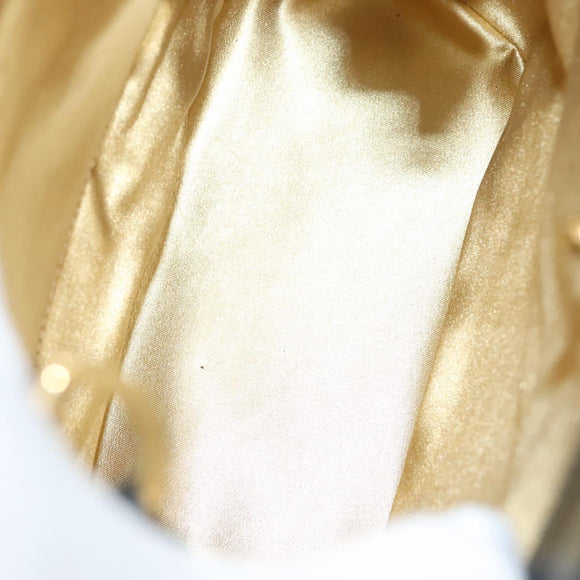 Salvatore Ferragamo Hand Bag Leather Black Gold Auth 124688