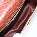 Burberrys Nova Check Shoulder Bag PVC Beige Gold Auth 124690-11