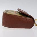 Burberrys Nova Check Shoulder Bag PVC Beige Gold Auth 124690-3