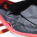 BVLGARI Shoulder Bag Enamel Red Gold Auth 124694-18