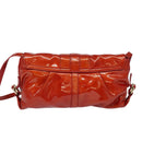BVLGARI Shoulder Bag Enamel Red Gold Auth 124694-3