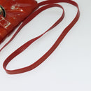 BVLGARI Shoulder Bag Enamel Red Gold Auth 124694-7