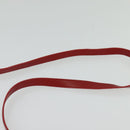 BVLGARI Shoulder Bag Enamel Red Gold Auth 124694-8