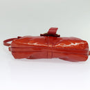 BVLGARI Shoulder Bag Enamel Red Gold Auth 124694-9