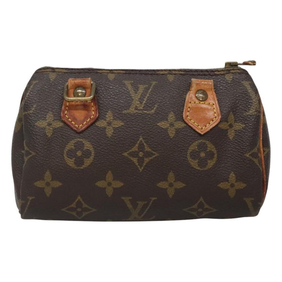 LOUIS VUITTON Monogram Mini Speedy Hand Bag M41534 LV Auth 124722