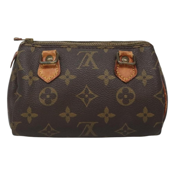 LOUIS VUITTON Monogram Mini Speedy Hand Bag M41534 LV Auth 124722