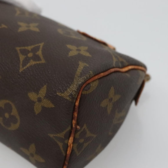 LOUIS VUITTON Monogram Mini Speedy Hand Bag M41534 LV Auth 124722