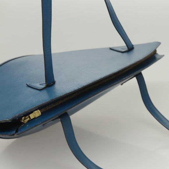 LOUIS VUITTON Epi Saint Jacques Shopping Shoulder Bag Blue M52275 LV Auth 124728