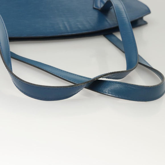LOUIS VUITTON Epi Saint Jacques Shopping Shoulder Bag Blue M52275 LV Auth 124728