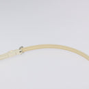 BURBERRY Shoulder Bag PVC Canvas Beige Silver Auth 124738-8