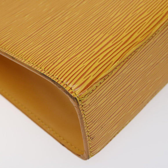 LOUIS VUITTON Epi Malesherbes Hand Bag Tassili Yellow Jonne M52379 Auth 124742