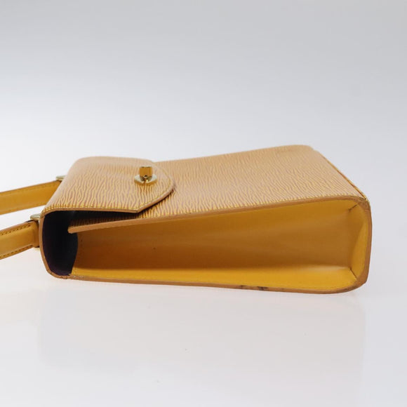 LOUIS VUITTON Epi Malesherbes Hand Bag Tassili Yellow Jonne M52379 Auth 124742