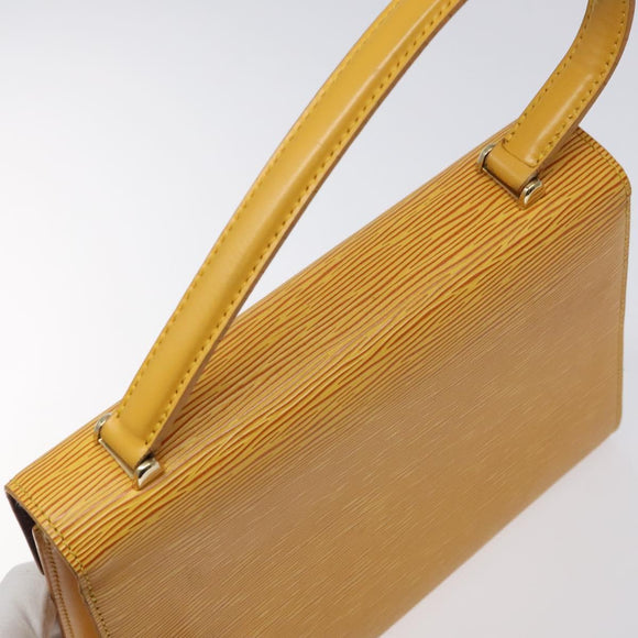 LOUIS VUITTON Epi Malesherbes Hand Bag Tassili Yellow Jonne M52379 Auth 124742