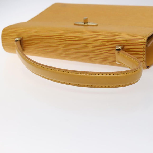 LOUIS VUITTON Epi Malesherbes Hand Bag Tassili Yellow Jonne M52379 Auth 124742