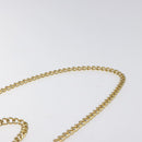 Salvatore Ferragamo Gancini Chain Shoulder Bag Leather Black Gold Auth 124746-8