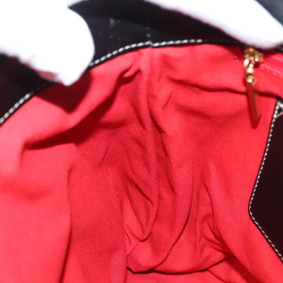 BURBERRY Nova Check Hand Bag Wool Beige Gold Auth 124760