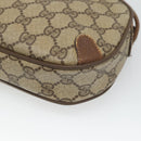 GUCCI GG Supreme Web Sherry Line Bag PVC Beige Gold 89 02 066 Auth 124761-15