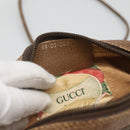 GUCCI GG Supreme Web Sherry Line Bag PVC Beige Gold 89 02 066 Auth 124761-12