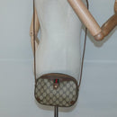 GUCCI GG Supreme Web Sherry Line Bag PVC Beige Gold 89 02 066 Auth 124761-20