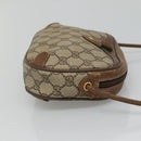 GUCCI GG Supreme Web Sherry Line Bag PVC Beige Gold 89 02 066 Auth 124761-3