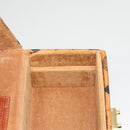 MCM Logogram Vicetos Handtasche PVC Leder 2-Wege Braun Gold Auth 124762A-19