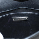 Miu Miu Chain Shoulder Bag Leather Black Silver Auth 124763-19