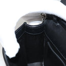 Miu Miu Chain Shoulder Bag Leather Black Silver Auth 124763-21