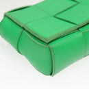 BOTTEGA VENETA MAXI INTRECCIATO Shoulder Bag Leather Green Auth 124769-9