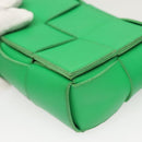 BOTTEGA VENETA MAXI INTRECCIATO Shoulder Bag Leather Green Auth 124769-14