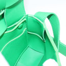 BOTTEGA VENETA MAXI INTRECCIATO Shoulder Bag Leather Green Auth 124769-18