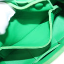 BOTTEGA VENETA MAXI INTRECCIATO Shoulder Bag Leather Green Auth 124769-19