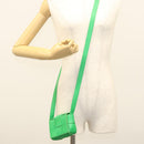 BOTTEGA VENETA MAXI INTRECCIATO Shoulder Bag Leather Green Auth 124769-20