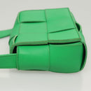 BOTTEGA VENETA MAXI INTRECCIATO Shoulder Bag Leather Green Auth 124769-4